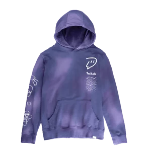 Twitch Orb 紮染連帽運動衫-紫色紮染