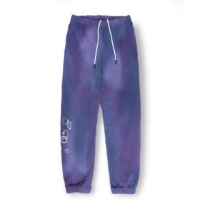 Twitch Sweatpants-Purple Tie-Dye 純棉紮染運動褲-紫色紮染