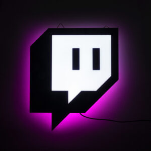 Twitch Glitch LED NeonLightSign 霓虹燈標誌